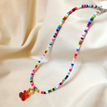 Load image into Gallery viewer, Summer Coloful Cute Cartoon Gummy Bear Necklace Rice Beads Teddy Bear Pendant Gradient Bear Women Girl Jewelry Accessories
