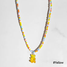 Load image into Gallery viewer, Summer Coloful Cute Cartoon Gummy Bear Necklace Rice Beads Teddy Bear Pendant Gradient Bear Women Girl Jewelry Accessories
