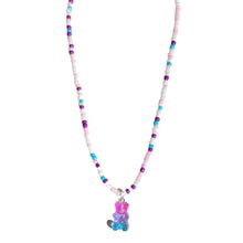 Load image into Gallery viewer, Summer Coloful Cute Cartoon Gummy Bear Necklace Rice Beads Teddy Bear Pendant Gradient Bear Women Girl Jewelry Accessories
