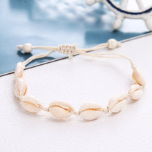 Load image into Gallery viewer, Fashion Summer Shell Necklace Alloy with Natural Shell Hand Rope Knitted Creative Necklace Women Female Jewelry Accessories
