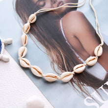 Load image into Gallery viewer, Fashion Summer Shell Necklace Alloy with Natural Shell Hand Rope Knitted Creative Necklace Women Female Jewelry Accessories
