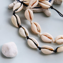 Load image into Gallery viewer, Fashion Summer Shell Necklace Alloy with Natural Shell Hand Rope Knitted Creative Necklace Women Female Jewelry Accessories
