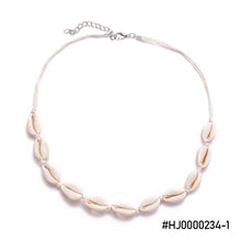Load image into Gallery viewer, Fashion Summer Shell Necklace Alloy with Natural Shell Hand Rope Knitted Creative Necklace Women Female Jewelry Accessories
