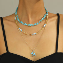Load image into Gallery viewer, Fashion Daisy Pearl Rice Beads Necklace Simple Flower Beaded Puppy Multilayer Smile Chain Elegant Necklace Women Jewelry

