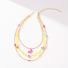 Load image into Gallery viewer, Fashion Daisy Pearl Rice Beads Necklace Simple Flower Beaded Puppy Multilayer Smile Chain Elegant Necklace Women Jewelry
