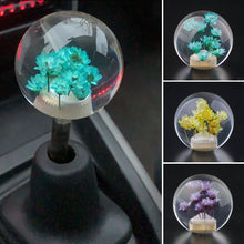 Load image into Gallery viewer, Car Shifter Head Shift Knob Stick Crystal Transparent Flower Manual 54mm Flower Gear Shift Knob
