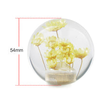 Load image into Gallery viewer, Car Shifter Head Shift Knob Stick Crystal Transparent Flower Manual 54mm Flower Gear Shift Knob
