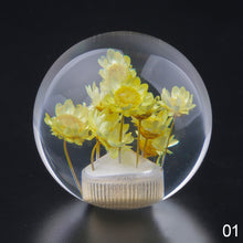 Load image into Gallery viewer, Car Shifter Head Shift Knob Stick Crystal Transparent Flower Manual 54mm Flower Gear Shift Knob
