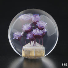 Load image into Gallery viewer, Car Shifter Head Shift Knob Stick Crystal Transparent Flower Manual 54mm Flower Gear Shift Knob
