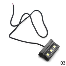 Load image into Gallery viewer, Universal 3LED 12V Motorcycle License Plate Lights Decorative Lamp Aluminum
