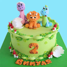 Load image into Gallery viewer, 3D Dinosaur Cake Topper Cartoon Kids Birthday Cake Decoration Party Favors Supplies Boys Toy Love gifts Cute Figure Ornaments
