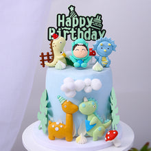 Load image into Gallery viewer, 3D Dinosaur Cake Topper Cartoon Kids Birthday Cake Decoration Party Favors Supplies Boys Toy Love gifts Cute Figure Ornaments
