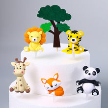 Load image into Gallery viewer, 3D Dinosaur Cake Topper Cartoon Animals Kids Birthday Cake Decoration Party Favors Supplies Boys Toy Love gifts Cute Figure Ornaments
