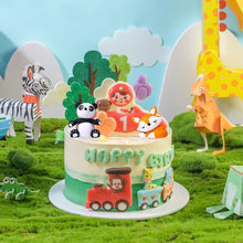 Load image into Gallery viewer, 3D Dinosaur Cake Topper Cartoon Animals Kids Birthday Cake Decoration Party Favors Supplies Boys Toy Love gifts Cute Figure Ornaments
