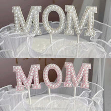 Load image into Gallery viewer, Mother’s Birthday Cake Topper Decoration Mother's Day Cake Topper Decoration I Love Mom Bithday Cupcake Toppers
