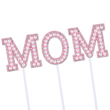 Load image into Gallery viewer, Mother’s Birthday Cake Topper Decoration Mother's Day Cake Topper Decoration I Love Mom Bithday Cupcake Toppers
