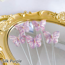 Load image into Gallery viewer, 5pcs Butterfly Cake Decoration Embroidery Butterfly Cake Topper Romantic Valentine's Day Baking Decoration Supplies
