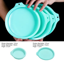 Load image into Gallery viewer, 4inch/6inch Silicone Layered Cake Round Shape Baking Pastry Tool DIY Desserts Making Mould Silicone Pan Bakeware Tool
