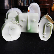 Load image into Gallery viewer, DIY Design Face Silicone Candle Mold Abstract Face Carving Art Aromatherapy Plaster Home Decoration Mold Wedding Gift
