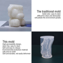 Load image into Gallery viewer, DIY Design Face Silicone Candle Mold Abstract Face Carving Art Aromatherapy Plaster Home Decoration Mold Wedding Gift
