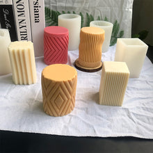 Load image into Gallery viewer, DIY Geometry Silicone Candle Mold Carving Art Aromatherapy Plaster Home Decoration Mold Wedding Gift
