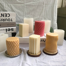 Load image into Gallery viewer, DIY Geometry Silicone Candle Mold Carving Art Aromatherapy Plaster Home Decoration Mold Wedding Gift
