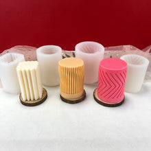 Load image into Gallery viewer, DIY Geometry Silicone Candle Mold Carving Art Aromatherapy Plaster Home Decoration Mold Wedding Gift
