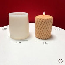 Load image into Gallery viewer, DIY Geometry Silicone Candle Mold Carving Art Aromatherapy Plaster Home Decoration Mold Wedding Gift
