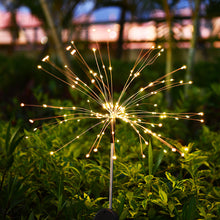 Load image into Gallery viewer, Firework Solar Light 90/120/150 LED Fireworks Lamp Solar Powered Waterproof Outdoor Garden Light Lawn Automatic Lamp
