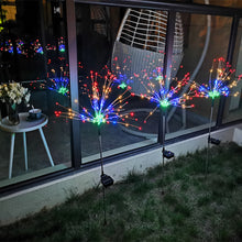 Load image into Gallery viewer, Firework Solar Light 90/120/150 LED Fireworks Lamp Solar Powered Waterproof Outdoor Garden Light Lawn Automatic Lamp

