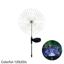 Load image into Gallery viewer, Firework Solar Light 90/120/150 LED Fireworks Lamp Solar Powered Waterproof Outdoor Garden Light Lawn Automatic Lamp

