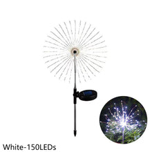 Load image into Gallery viewer, Firework Solar Light 90/120/150 LED Fireworks Lamp Solar Powered Waterproof Outdoor Garden Light Lawn Automatic Lamp
