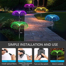 Load image into Gallery viewer, Jellyfish Shape Solar Light Fireworks Lamp Solar Powered Waterproof Outdoor Garden Light Lawn Automatic Lamp
