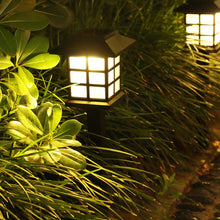 Load image into Gallery viewer, 2Pcs Solar Lights with House Shape LED Lamp Solar Powered Waterproof Outdoor Garden Light Lawn Automatic Lamp

