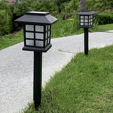 Load image into Gallery viewer, 2Pcs Solar Lights with House Shape LED Lamp Solar Powered Waterproof Outdoor Garden Light Lawn Automatic Lamp
