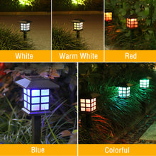 Load image into Gallery viewer, 2Pcs Solar Lights with House Shape LED Lamp Solar Powered Waterproof Outdoor Garden Light Lawn Automatic Lamp
