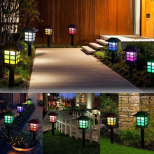 Load image into Gallery viewer, 2Pcs Solar Lights with House Shape LED Lamp Solar Powered Waterproof Outdoor Garden Light Lawn Automatic Lamp
