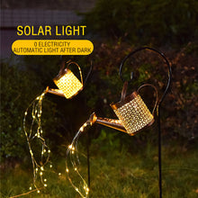 Load image into Gallery viewer, Watering Can Solar Light LED Fireworks Lamp Solar Powered Waterproof Outdoor Garden Light Lawn Automatic Lamp
