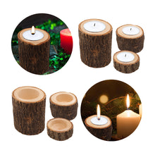 Load image into Gallery viewer, Wooden Branch Candle Holder Round Candlestick Table Desktop Decoration Plant Flower Plot Home Wedding Decor
