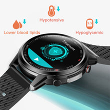 Load image into Gallery viewer, Laser Treatment Smartwatch Real ECG Body Temperature Blood Pressure Heart Rate Waterproof Smart Watch for Men Women F800
