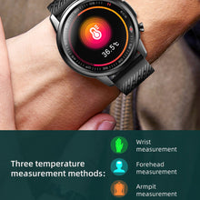 Load image into Gallery viewer, Laser Treatment Smartwatch Real ECG Body Temperature Blood Pressure Heart Rate Waterproof Smart Watch for Men Women F800
