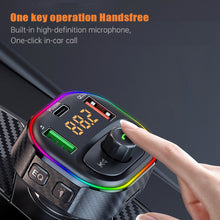 Load image into Gallery viewer, Car FM Transmitter Car MP3 Player Type C PD 20W USB QC3.0 Fast Charging Car Charger Handsfree Bluetooth 5.0 FM Modulator

