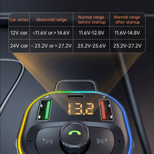 Load image into Gallery viewer, Car FM Transmitter Car MP3 Player Type C PD 20W USB QC3.0 Fast Charging Car Charger Handsfree Bluetooth 5.0 FM Modulator
