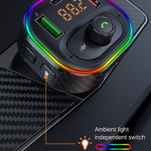 Load image into Gallery viewer, Car FM Transmitter Car MP3 Player Type C PD 20W USB QC3.0 Fast Charging Car Charger Handsfree Bluetooth 5.0 FM Modulator
