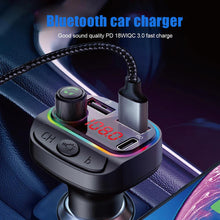 Load image into Gallery viewer, Car Bluetooth C14 FM Transmitter Wireless MP3 Music Bluetooth Transmitter Bluetooth 5.0 Car Kit Dual USB Car Charger
