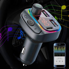 Load image into Gallery viewer, Car Bluetooth C14 FM Transmitter Wireless MP3 Music Bluetooth Transmitter Bluetooth 5.0 Car Kit Dual USB Car Charger
