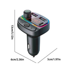 Load image into Gallery viewer, Car Bluetooth C14 FM Transmitter Wireless MP3 Music Bluetooth Transmitter Bluetooth 5.0 Car Kit Dual USB Car Charger
