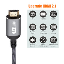 Load image into Gallery viewer, 8K HDMI Cable HDMI 2.1 Wire for Xiaomi Xbox Serries X PS5 PS4 Chromebook Laptops 120Hz HDMI Splitter Digital Cable Cord
