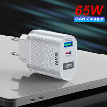 Load image into Gallery viewer, Gallium Nitride USB Charger PD Smart Fast Charging Cell Phone Charging Head QC3.0 Laptop Universal Quick Gan Charging Source
