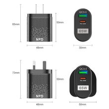 Load image into Gallery viewer, Gallium Nitride USB Charger PD Smart Fast Charging Cell Phone Charging Head QC3.0 Laptop Universal Quick Gan Charging Source
